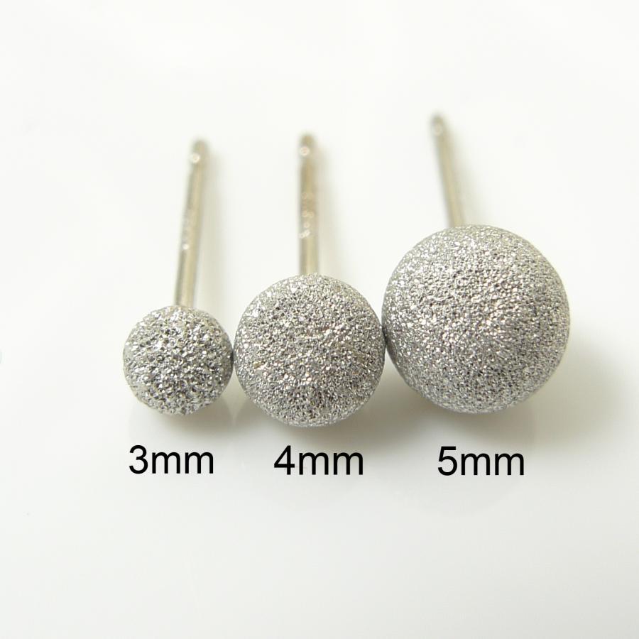 プラチナ フラッシュボール ピアス 5ｍｍ 1ペア 両耳 マット スターダスト Pt900 丸玉 白金 ボールピアス pt 爆買の画像