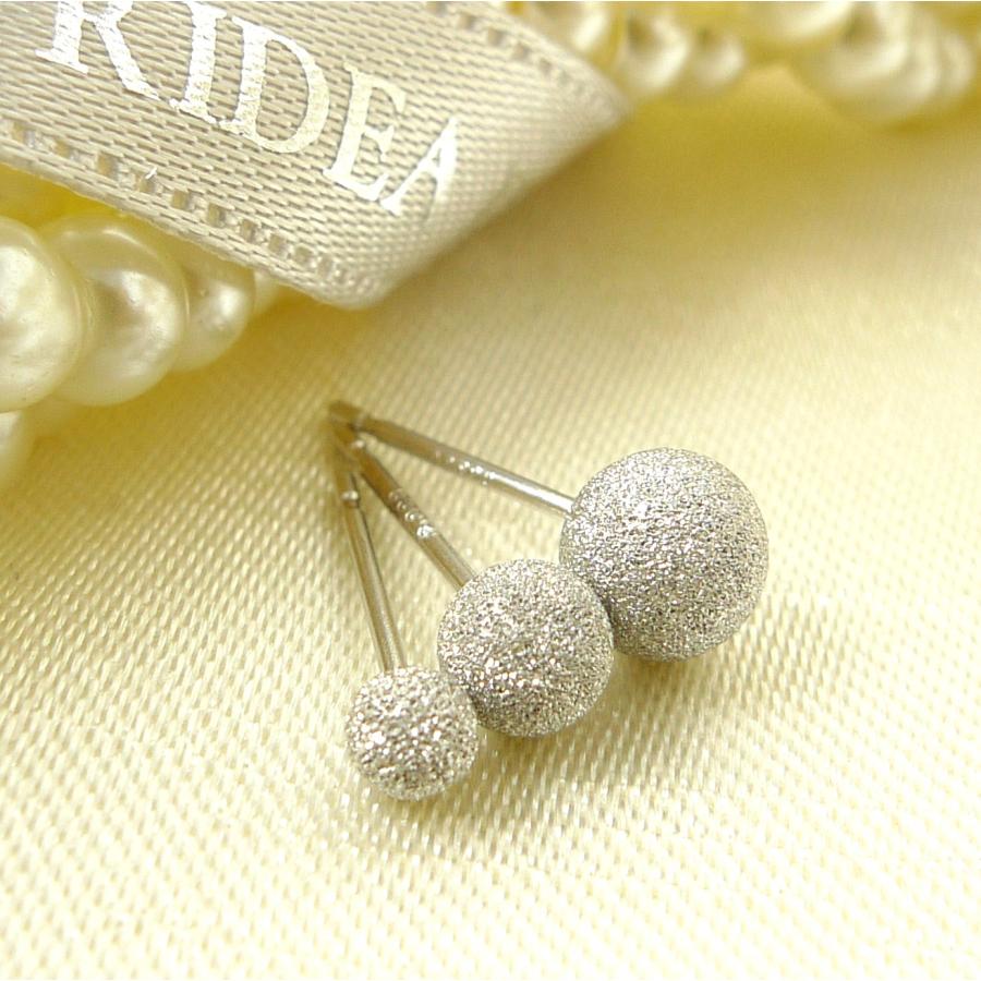 プラチナ フラッシュボール ピアス 5ｍｍ 1ペア 両耳 マット スターダスト Pt900 丸玉 白金 ボールピアス pt 爆買の画像
