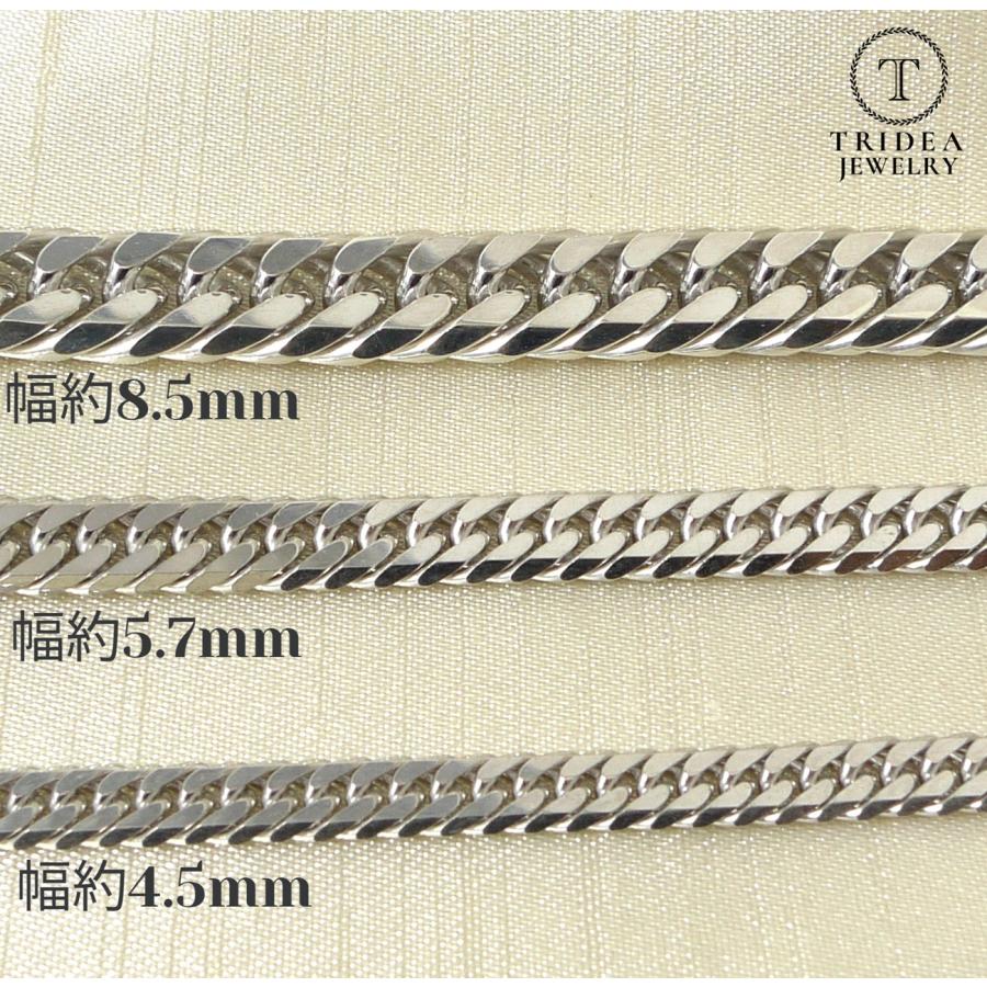 シルバー ネックレス 喜平 6面 ダブル 50cm 30g 幅5.7mm SV925 中折 メンズ レディース 喜平ネックレス 銀 SILVER 925 SV 誕生日 プレゼント 爆買の画像