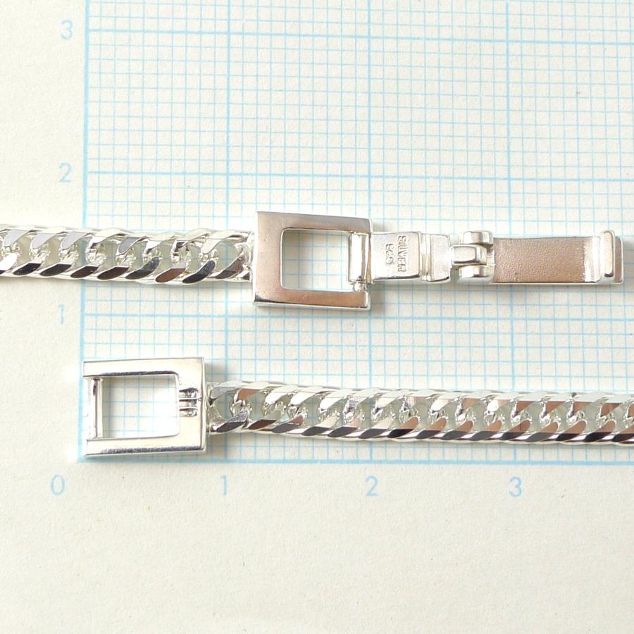 シルバー ネックレス 喜平 6面 ダブル 60cm 18g 幅3.5mm SV925 中折 コーティングなし メンズ レディース 喜平ネックレス 銀 SILVER 925 SV プレゼント 爆買 | TRIDEA JEWELRY | 02