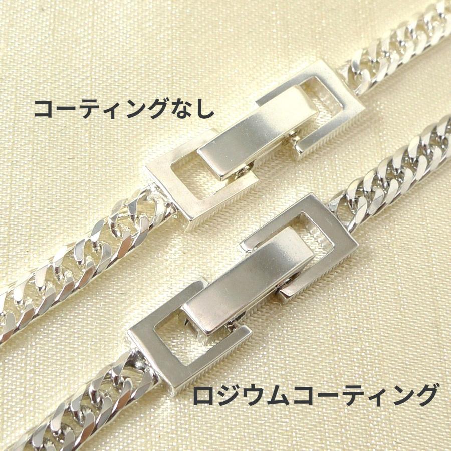 シルバー ネックレス 喜平 6面 ダブル 60cm 18g 幅3.5mm SV925 中折 コーティングなし メンズ レディース 喜平ネックレス 銀 SILVER 925 SV プレゼント 爆買 | TRIDEA JEWELRY | 06