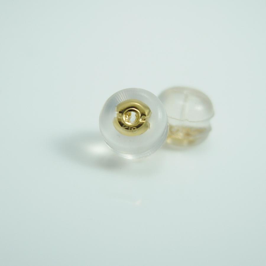 TRIDEA JEWELRY ピアスキャッチ 18金 筒型 3ペアセット K18