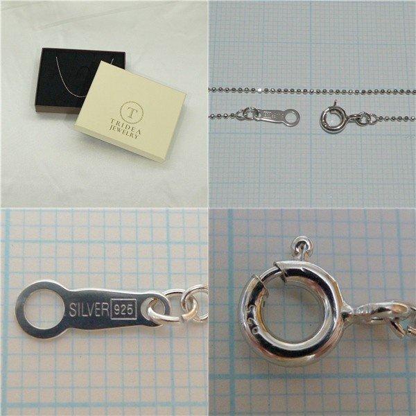 シルバー ネックレス カットボール 幅1.8mm 45cm 4.5g 引輪 コーティング選択可 純金 ロジウム プレゼント ギフト | TRIDEA JEWELRY | 02
