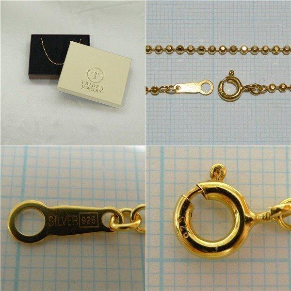 シルバー ネックレス カットボール 幅1.8mm 50cm 5g 引輪 コーティング選択可 純金 ロジウム プレゼント ギフト | TRIDEA JEWELRY | 01