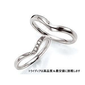 TRIDEA JEWELRY WishウィッシュWS308写真右Pt900プラチナリング結婚