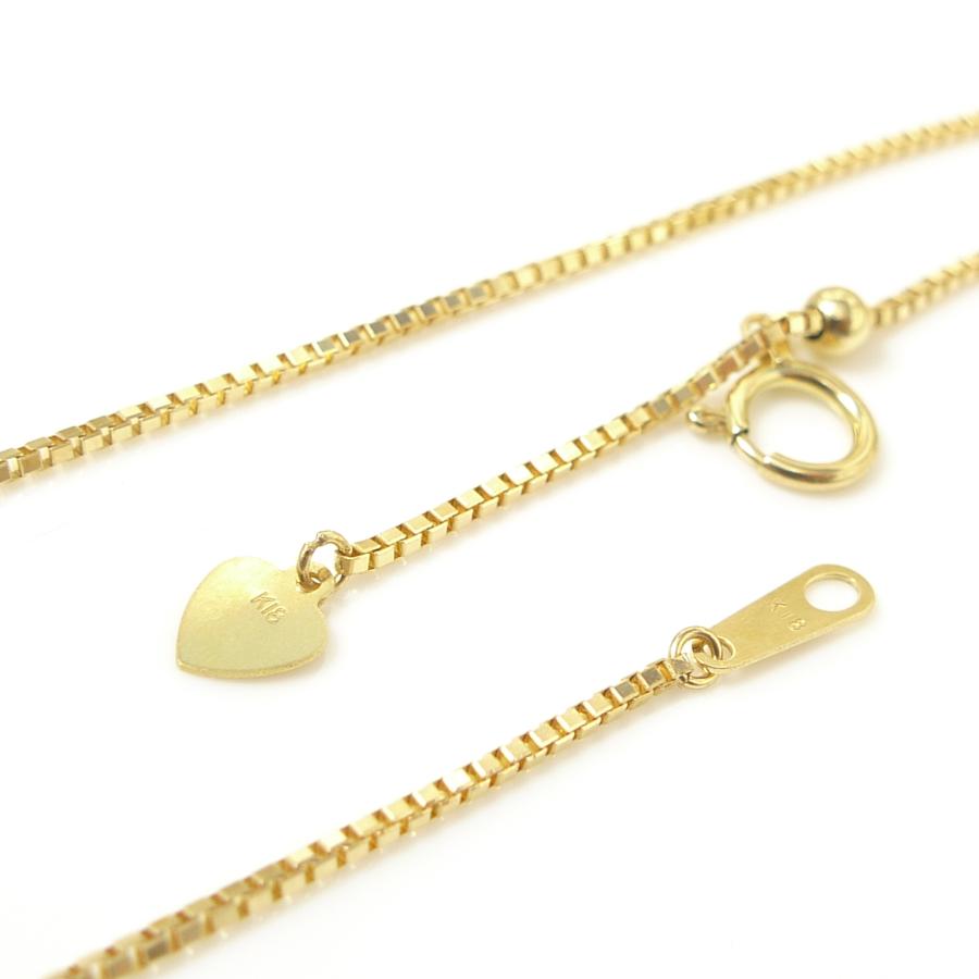 K18薄めベネチアンゴールドネックレス　44cm 691K2411② K18薄めベネチアンゴールドネックレス 44cm 691K2411②