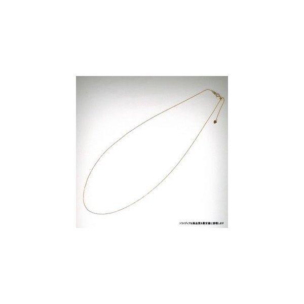 カットボール ネックレス 18金 チェーンのみ k18  メンズ レディース プレゼント 幅1.5mm 60cm 5.5g スライド プレゼント ギフト 爆買の画像