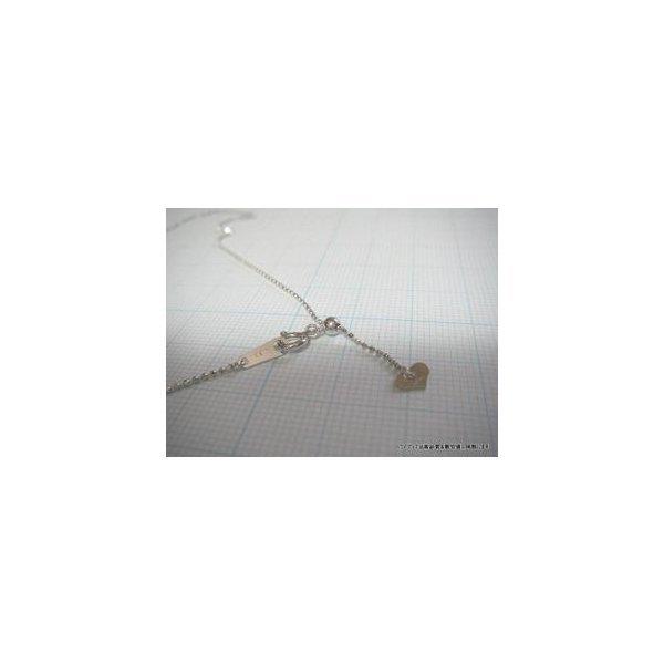 カットボール ネックレス 18金 ホワイトゴールド WG チェーンのみ k18 メンズ レディース プレゼント 幅1mm 45cm 1.6g スライド プレゼント ギフト 爆買の画像