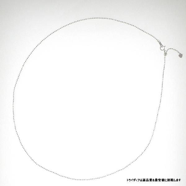 カットボール ネックレス プラチナ Pt850 チェーンのみ メンズ レディース プレゼント 幅1.5mm 60cm 6.3g スライド プレゼント ギフト 爆買の画像