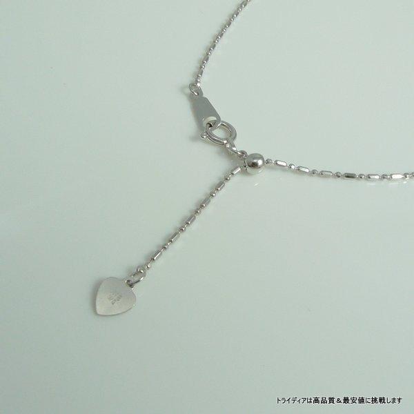 18金ホワイトゴールド☆ 18金ボールチェーンコンビネーションネックレス TRIDEA JEWELRY（トライディアジュエリー） ミックスボール ネックレス