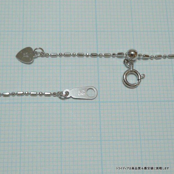 18金ホワイトゴールド☆ 18金ボールチェーンコンビネーションネックレス TRIDEA JEWELRY（トライディアジュエリー） ミックスボール ネックレス