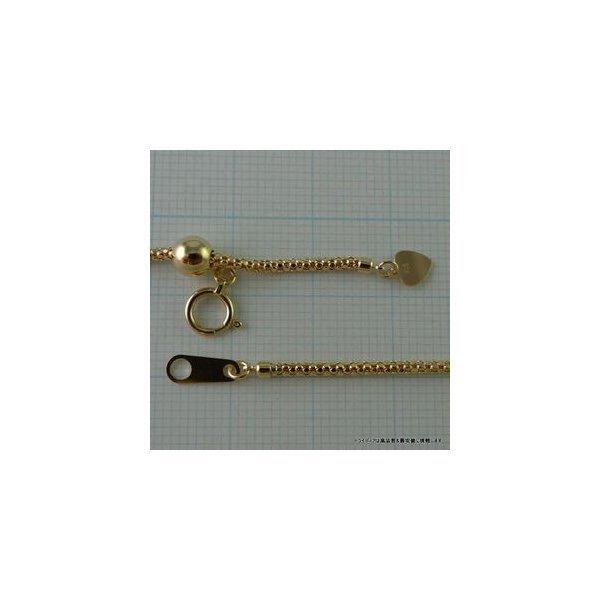ラズベリー ネックレス 18金 チェーンのみ k18 メンズ レディース プレゼント 幅1.6mm 50cm 5.2g スライド プレゼント ギフト 爆買の画像