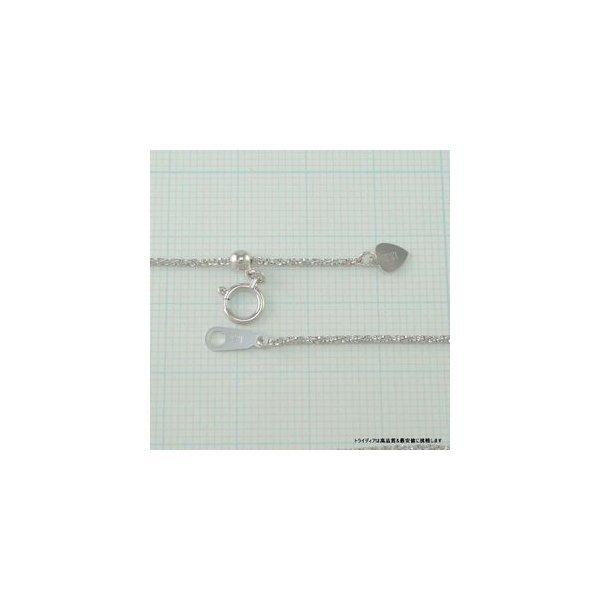スリーファイブ ネックレス 18金 ホワイトゴールド WG チェーンのみ k18 メンズ レディース プレゼント 幅1.1mm 60cm 4.2g スライド プレゼント ギフト 爆買の画像