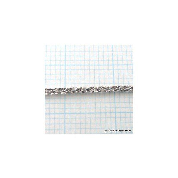 スリーファイブ ネックレス 18金 ホワイトゴールド WG チェーンのみ k18 メンズ レディース プレゼント 幅1.3mm 60cm 5.8g スライド プレゼント ギフト 爆買の画像