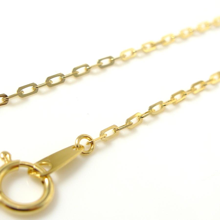 レオン ネックレス 18金 チェーンのみ k18 メンズ レディース プレゼント 幅1.3mm 60cm 2.3g スライド プレゼント ギフト 爆買の画像
