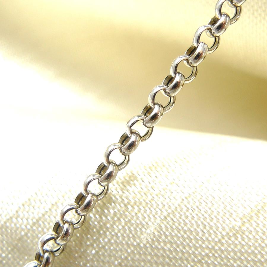 プラチナ マール ロロ ネックレス ロールチェーン Pt850 幅3.2mm 50cm 8.3g 引輪 プレゼント ギフト チェーンのみ メンズ レディース 爆買の画像