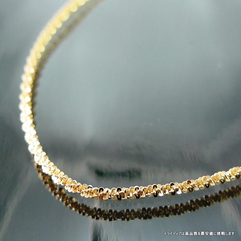 TRIDEA JEWELRY クリスクロス ネックレス 18金 チェーンのみ k18