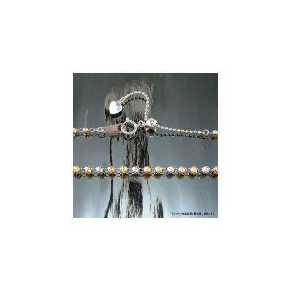 マリーナハーフ ネックレス 18金 ホワイト イエロー ピンク ゴールド チk18 メンズ レディース プレゼント 45cm 4.2g スライド 爆買の画像