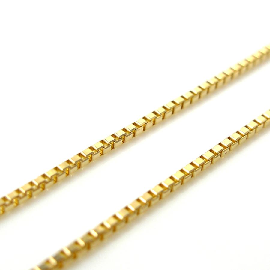 ベネチアン ネックレス 18金 チェーンのみ k18 メンズ レディース 幅0.5mm 50cm 1.3g スライド プレゼント ギフト 爆買_1