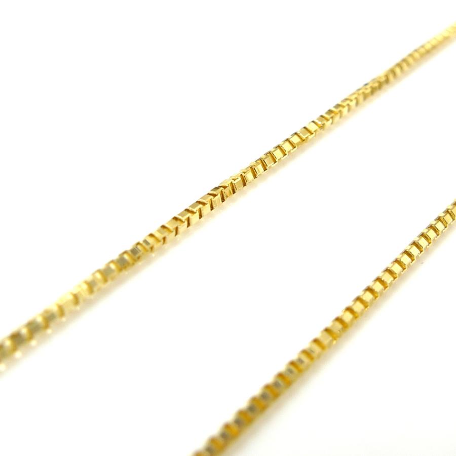 ベネチアン ネックレス 18金 幅0.8mm 45cm 2.1g スライド チェーンのみ k18 メンズ レディース プレゼント  プレゼント ギフト 爆買の画像