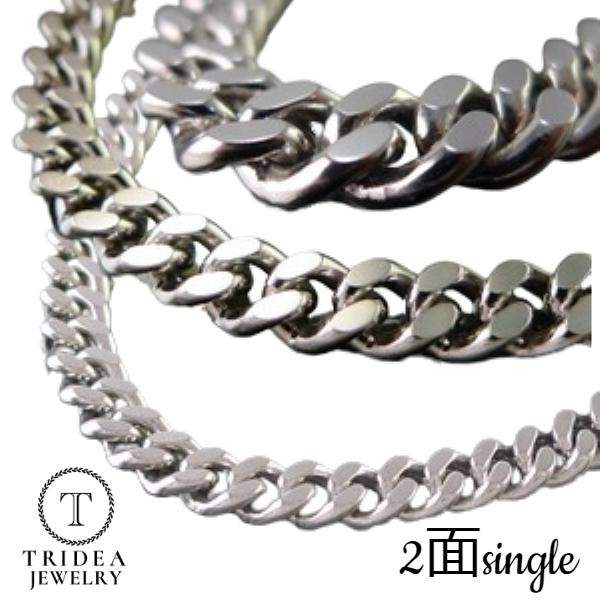 18KWGネックレス TRIDEA JEWELRY 18金 ホワイトゴールド 喜平 ネックレス 2.8g