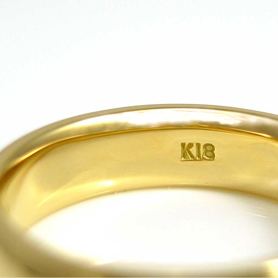TRIDEA JEWELRY K18 甲丸 5mm 金 マリッジ リング 結婚 指輪 TRK363