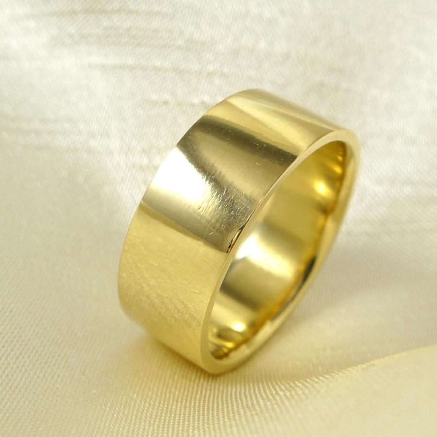 TRIDEA JEWELRY（トライディアジュエリー） K18 平打 8mm 11g 金