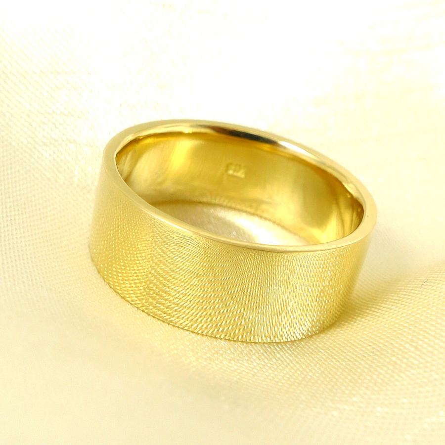 TRIDEA JEWELRY（トライディアジュエリー） K18 平打 8mm 11g 金