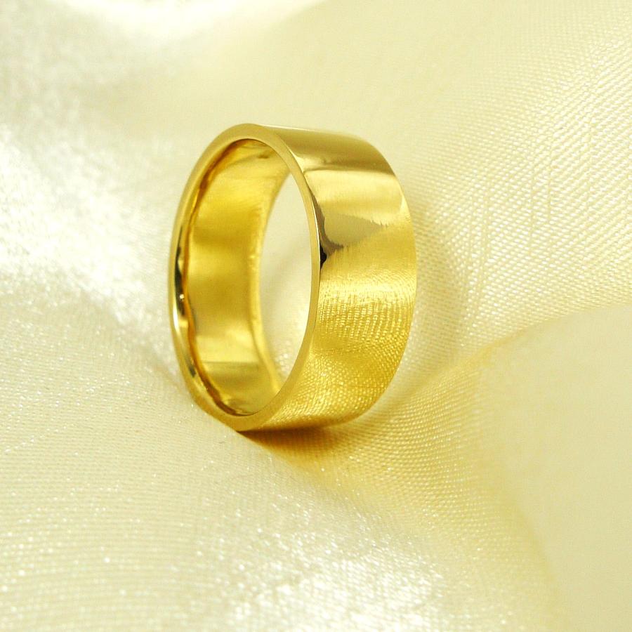 TRIDEA JEWELRY（トライディアジュエリー） K18 平打 8mm 11g 金