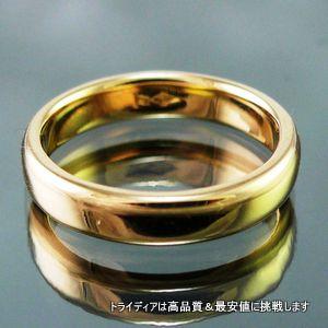 K18平打甲丸4mm金マリッジリング結婚指輪TRK401 プレゼント ギフト｜trideacoltd｜05