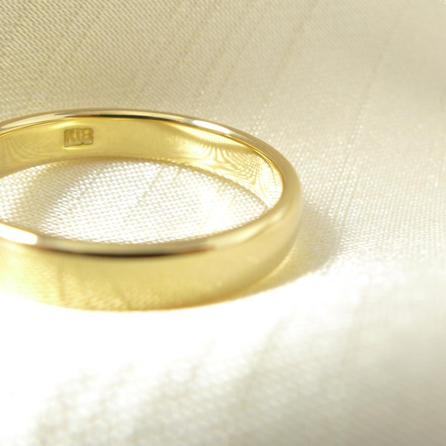 TRIDEA JEWELRY（トライディアジュエリー） K18 平打 甲丸 4mm 金