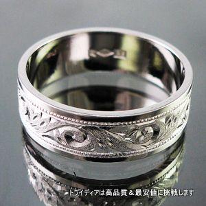 Pt950 平打 6mm 唐草 7.5g プラチナ マリッジ リング 結婚 指輪 TRK405 プレゼント ギフト 爆買の画像