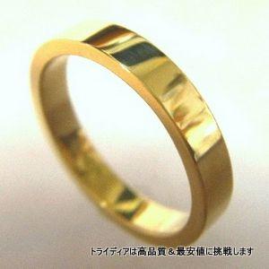 K18 平打 3mm 1.4mm厚　金 マリッジリング 結婚 指輪 TRK409 プレゼント ギフト 爆買の画像
