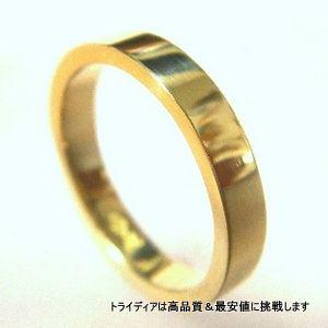 K18 平打 3mm 1.4mm厚　金 マリッジリング 結婚 指輪 TRK409 プレゼント ギフト 爆買の画像