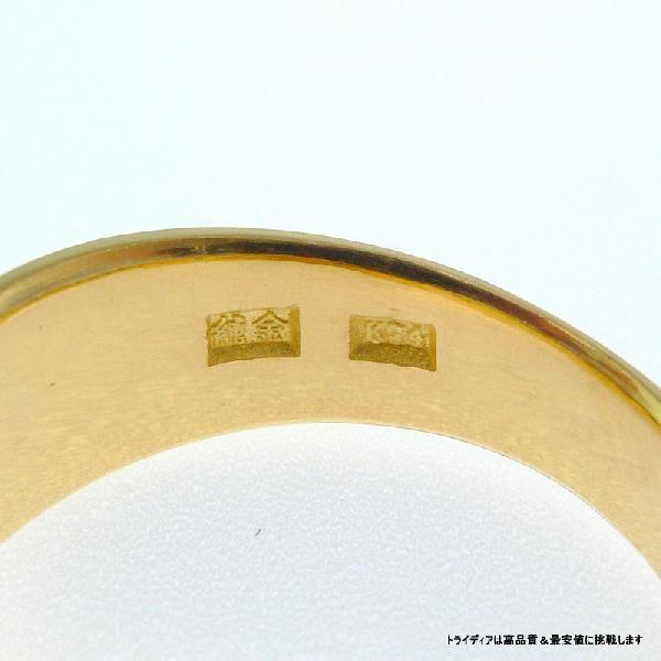 純金 リング 指輪 8g TRIDEA JEWELRY K24 純金 月形 11g 金 マリッジ リング 結婚