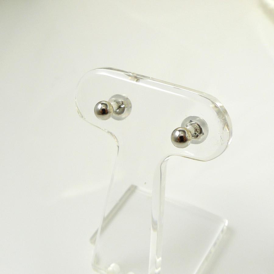 プラチナ 丸玉 ピアス Pt900 ペア 3mm pt 両耳 メンズ レディース 刻印 スタッドピアス ボールピアス キャッチ付 プレゼント ギフト 爆買の画像