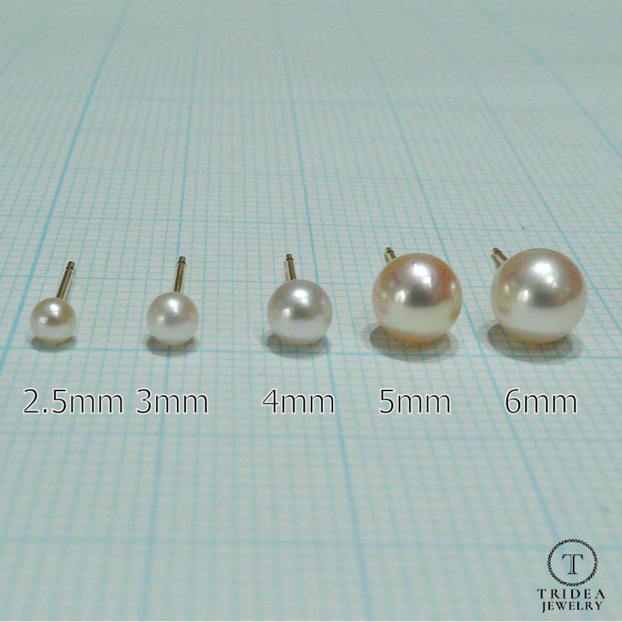 TRIDEA JEWELRY K18 アコヤ ベビー パール ピアス 2.5mm 真珠 一 TRIDEA JEWELRY K18 アコヤ ベビー パール ピアス 2.5mm 真珠 一