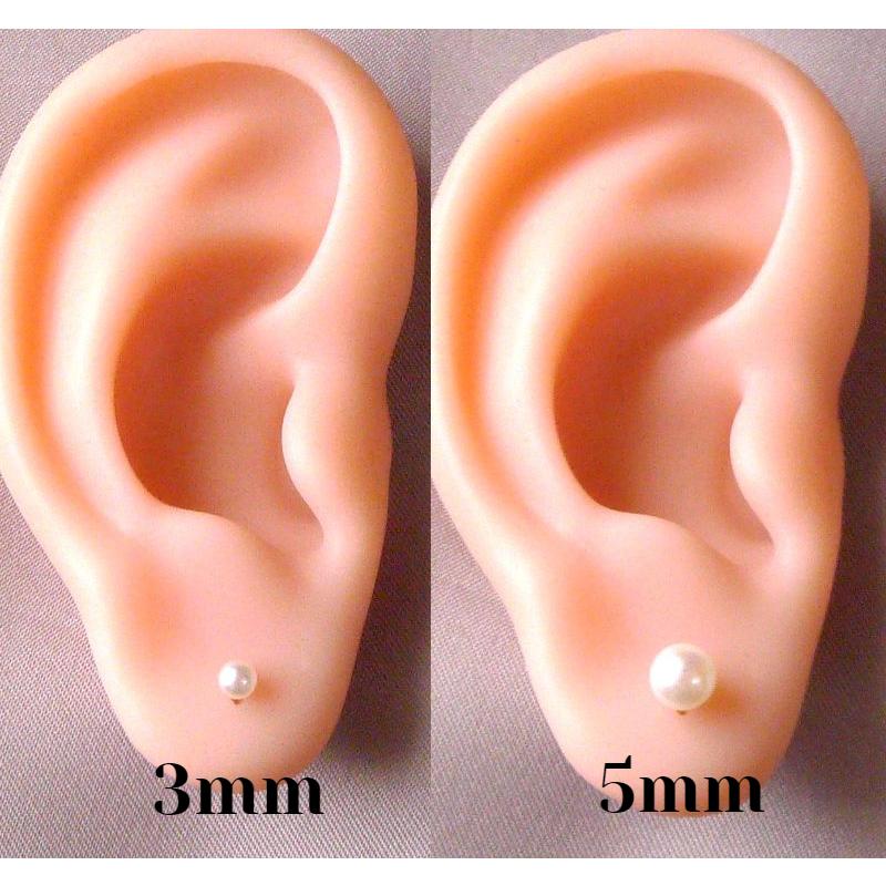 TRIDEA JEWELRY K18 アコヤ ベビー パール ピアス 2.5mm 真珠 一 TRIDEA JEWELRY K18 アコヤ ベビー パール ピアス 2.5mm 真珠 一