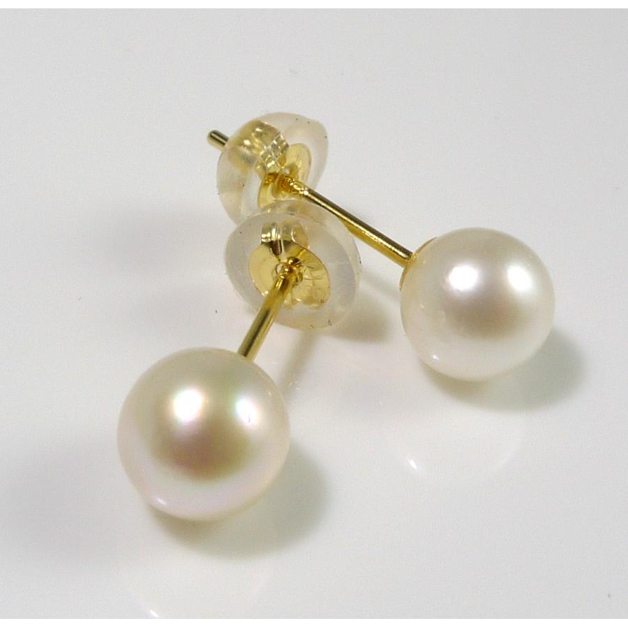 TRIDEA JEWELRY K18 アコヤ ベビー パール ピアス 4mm 真珠 一粒 TRIDEA JEWELRY K18 アコヤ ベビー パール ピアス 4mm 真珠 一粒
