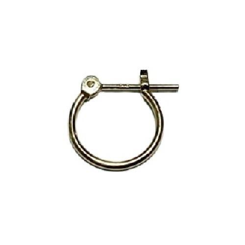 18金 フープピアス 小さめ 国産 幅1mm 外径10mm イエローゴールド 片耳 1個 レディース メンズ リング パイプ ピアス 爆買
