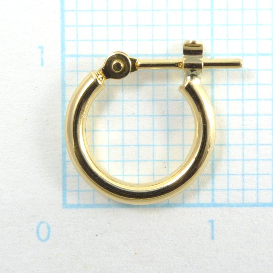 TRIDEA JEWELRY（トライディアジュエリー） 18金 フープピアス 小さめ