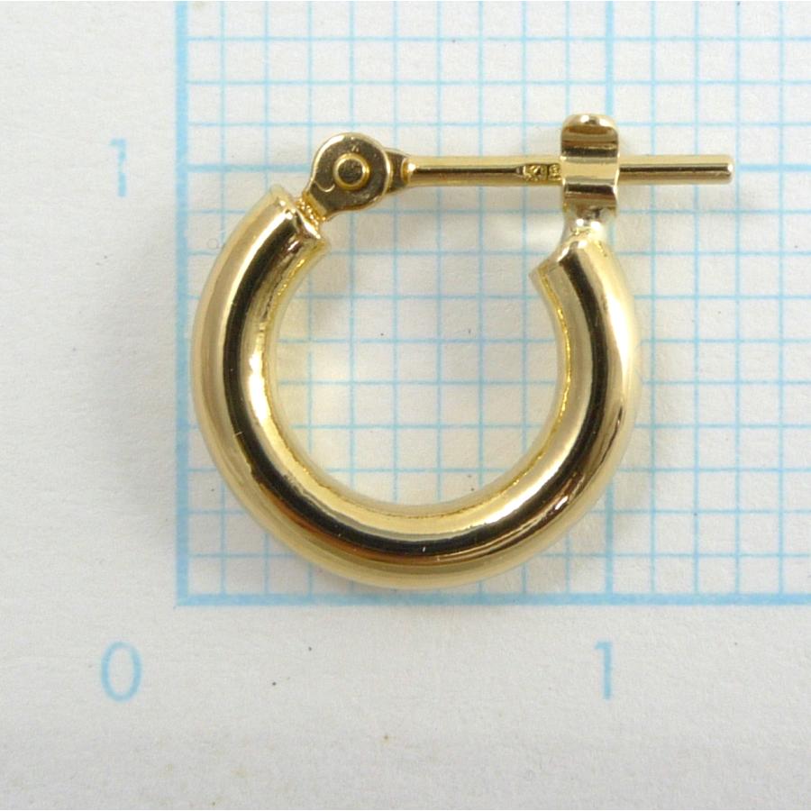 TRIDEA JEWELRY 18金 フープピアス 小さめ 国産 幅2mm 外径10mm TRIDEA JEWELRY 18金 フープピアス 小さめ 国産 幅2mm 外径10mm