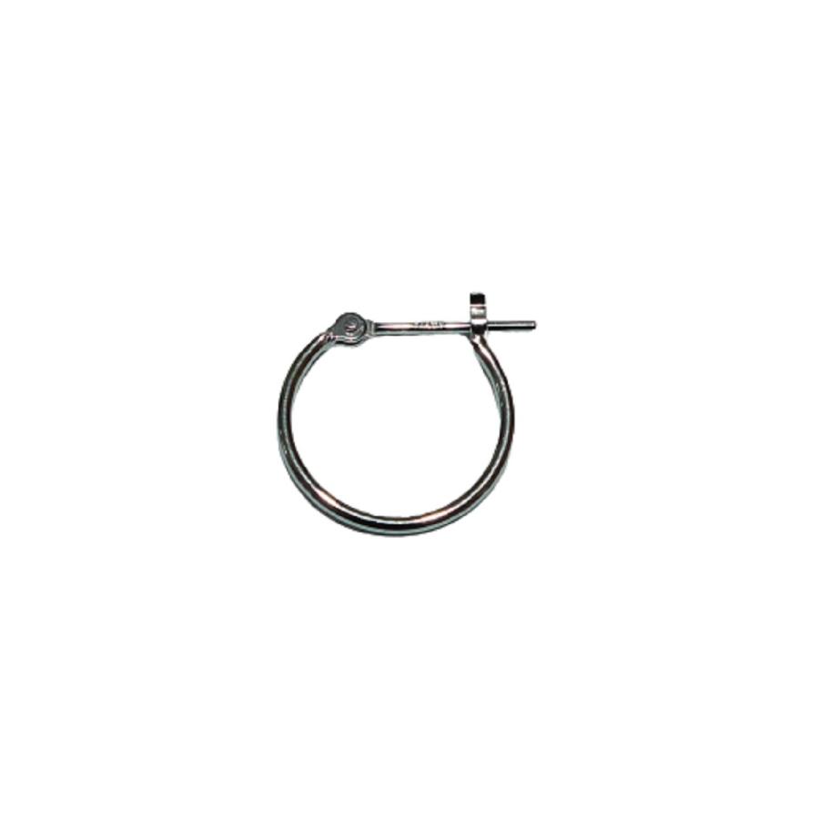 14金 ホワイトゴールド k14 WG フープピアス 小さめ 国産 幅1mm 外径13mm 片耳 1個 レディース メンズ リング パイプ ピアス 爆買