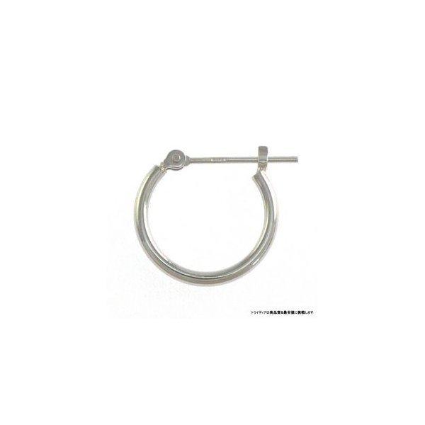 k14 14金　K14WG 両耳用　ピアス TRIDEA JEWELRY 14金 ホワイトゴールド k14 wg フープピアス