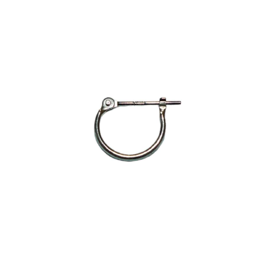 プラチナ Pt900 フープピアス 国産 幅1mm 外径10mm 片耳 1個 TRIDEA JEWELRY プラチナ Pt900 フープピアス 小さめ 国産 幅1mm