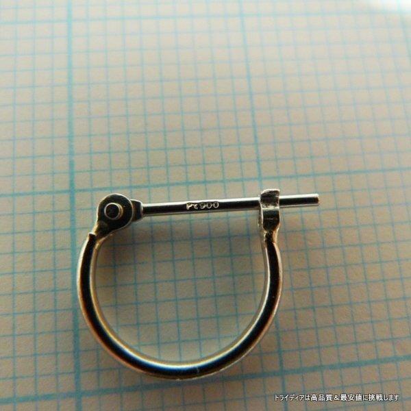プラチナ Pt900 フープピアス 国産 幅1mm 外径10mm 片耳 1個 TRIDEA JEWELRY プラチナ Pt900 フープピアス 小さめ 国産 幅1mm