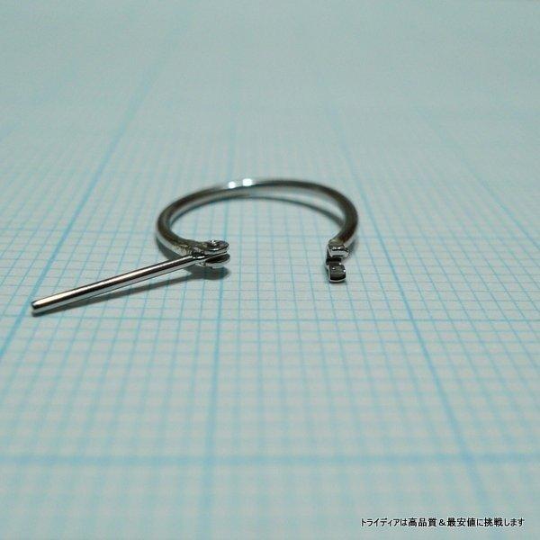 プラチナ Pt900 フープピアス 国産 幅1mm 外径13mm 両耳 2個 TRIDEA JEWELRY プラチナ Pt900 フープピアス 小さめ 国産 幅1mm