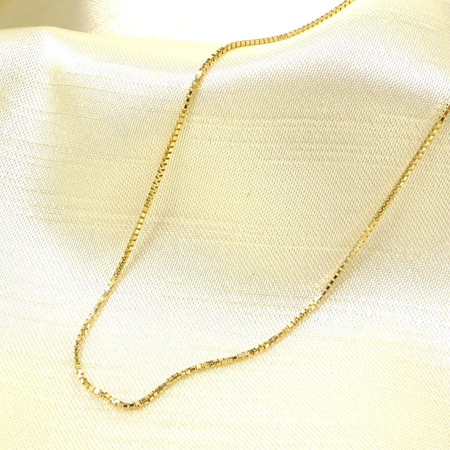 K18 ベネチアンチェーン ネックレス 40cm 楽天市場】K18 ベネチアン チェーン ネックレス(18k、18金製