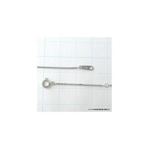 ベネチアン ネックレス 18金 ホワイトゴールド WG チェーンのみ k18 メンズ レディース プレゼント 幅0.8mm 40cm 1.7g 軽量タイプ プレゼント ギフト 爆買の画像