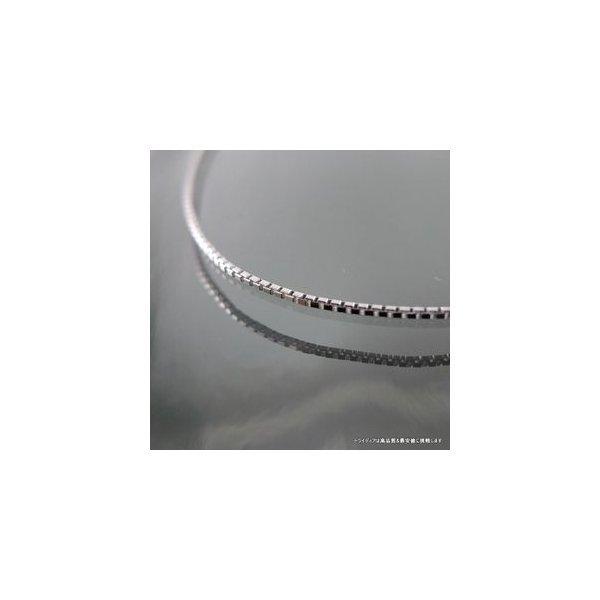 ベネチアン ネックレス 18金 ホワイトゴールド WG チェーンのみ k18 メンズ レディース プレゼント 幅0.6mm 40cm 1.1g 引輪 プレゼント ギフト 爆買_1